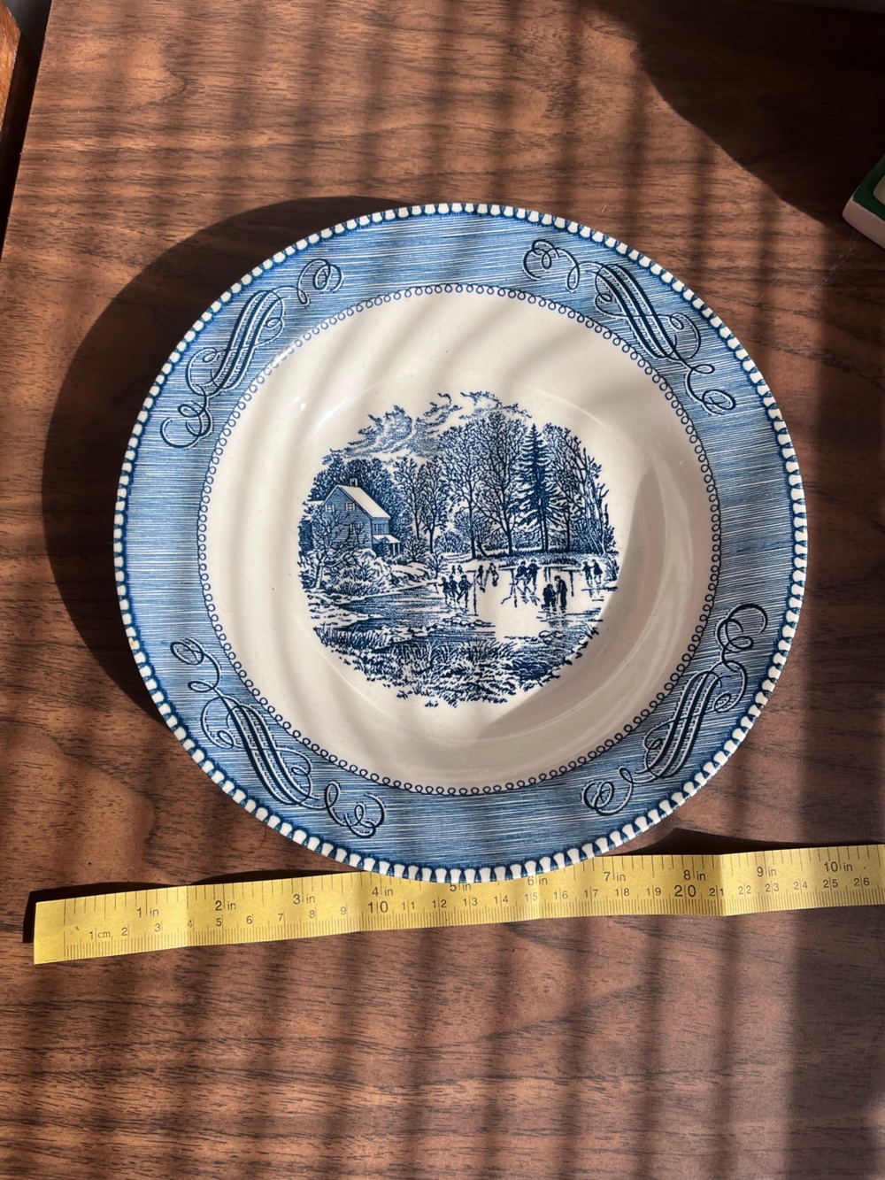 Blue Scenic Stoneware Dinner Bowl - Classic Home Dining